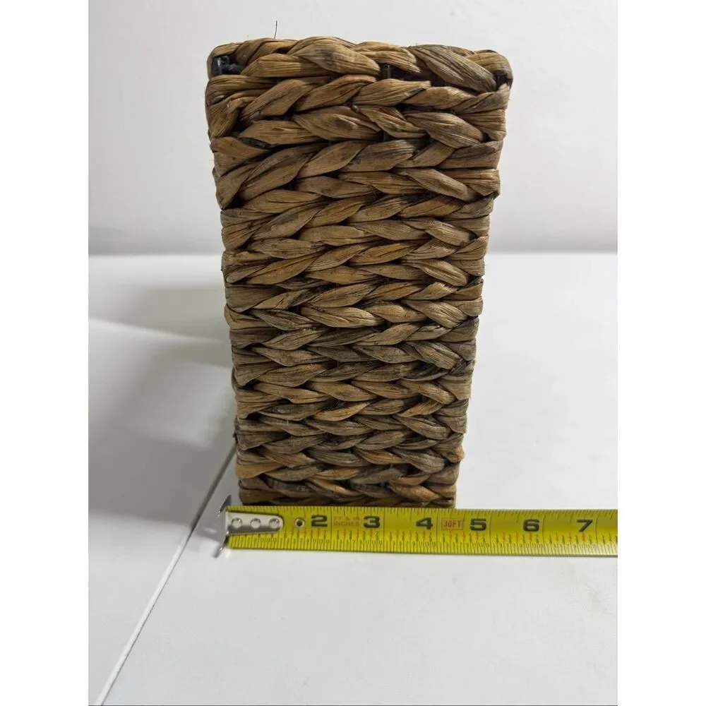 Set of 2 Natural Boho Wicker Rattan Wall  Shelf Padma’s Plantation Furniture